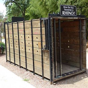 White Rhino Exhibit - Crate