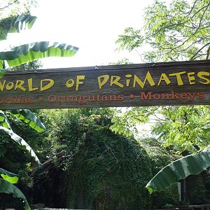 World Of Primates - Entrance Sign