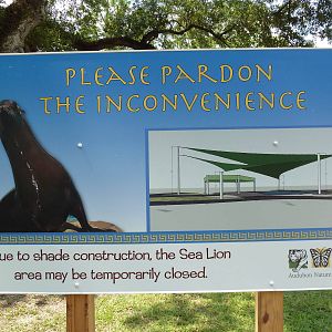 Sea Lion Exhibit - Sign