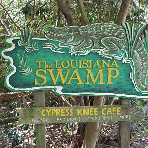 Louisiana Swamp - Entrance Sign