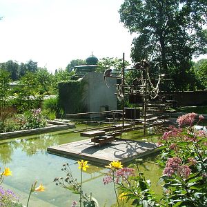 Spider Monkey Exhibit at Wilhelma, Stuttgart 02/09/10