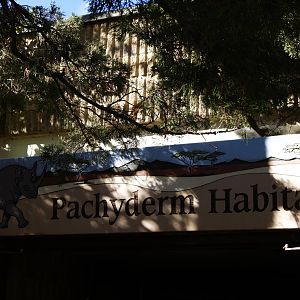 Pachyderm Habitat Sign