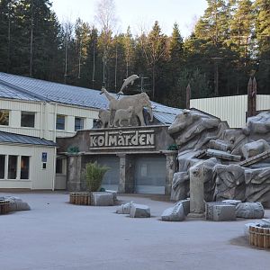 The new entrance during winter - Kolmården Wildife Park