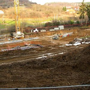 Construction area for new elephant house