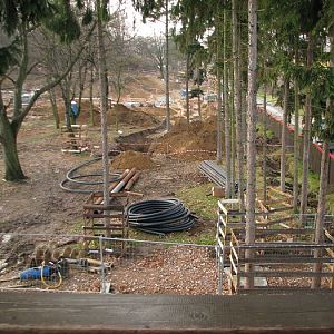 Construction area for new elephant house