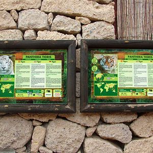 Tiger Signage at Jungle Park (Las Aguilas), 13/11/10