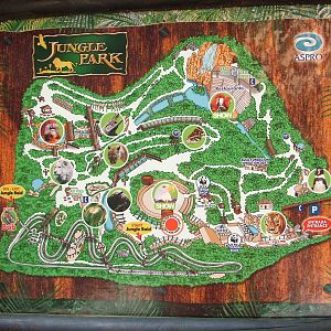Map at Jungle Park (Las Aguilas), 13/11/10