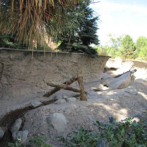 Denver Zoo 2010 - Left side of the long Polar Bear exhibit in Northern Shor