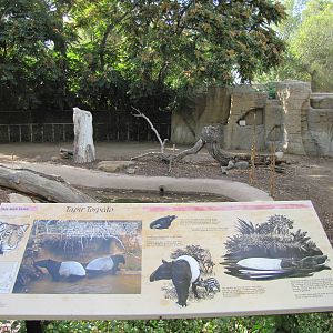 Denver Zoo 2010 - Malayan Tapir outdoor exhibit in Pachyderm Habitat