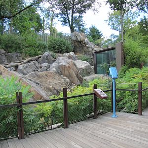 National Zoo 2010 - Front of Sloth Bear exhibit in Asia Trail