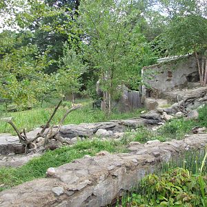 National Zoo 2010 - Side of the Small-clawed Otter exhibit in Asia Trail