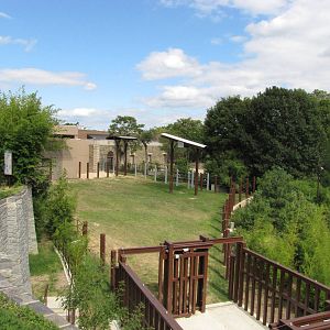 National Zoo 2010 - Elephant Trails exhibit seen from Asia Trail