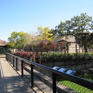 Como Zoo 2010 - Part of Amur Tiger exhibit and view towards the African Hoo