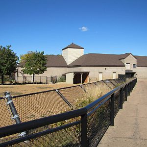 Como Zoo 2010 - Ostrich and view towards the African Hoofed Stock barn