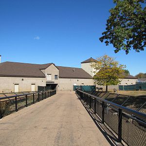 Como Zoo 2010 - Zebra and view towards the African Hoofed Stock barn