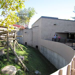Como Zoo 2010 - First part of the Gorilla outdoor exhibit and entrance to t