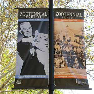 Saint Louis Zoo 2010 - Zootennial signage