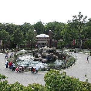 Prospect Park Zoo 2010 - Overview of Sea Lion Pool and Center Court