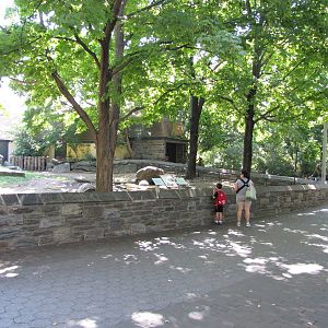 Philadelphia Zoo 2010 - Front of Galapagos Tortoise exhibit