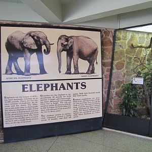 Oklahoma City Zoo 2010 - Signage in Pachyderm Building