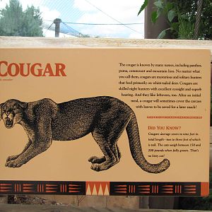 Oklahoma City Zoo 2010 - Signage example in Oklahoma Trails