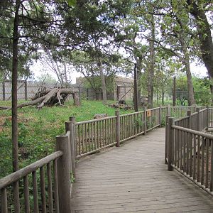 Oklahoma City Zoo 2010 - Alongside Wolf enclosure in Oklahoma Trails