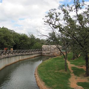 Oklahoma City Zoo 2010 - One part of Grizzly Bear exhibit in Oklahoma Trail