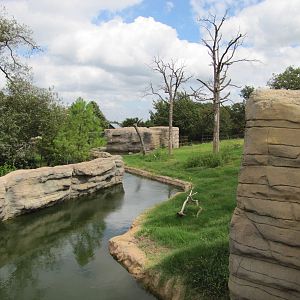 Oklahoma City Zoo 2010 - Part of Black Bear exhibit in Oklahoma Trails