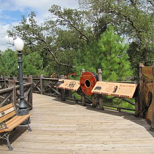 Oklahoma City Zoo 2010 - Front of Black Bear exhibit in Oklahoma Trails