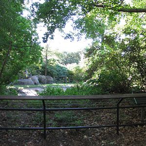 Bronx Zoo 2010 - Former Asiatic Elephant exhibit at Zoo Center on historic