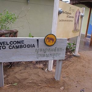 Welcome Sign - Elephants of Cambodia