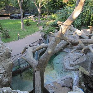 Henry Doorly Zoo 2010 - View over Malayan Sun Bear exhibit in Bear Canyon
