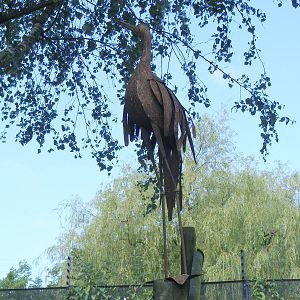 Statue at Birmingham Nature Centre, 30 August 2010