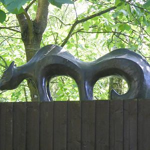 Squirrel statue at Birmingham Nature Centre, 30 August 2010
