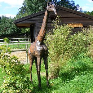 Giraffe statue at Birmingham Nature Centre, 30 August 2010
