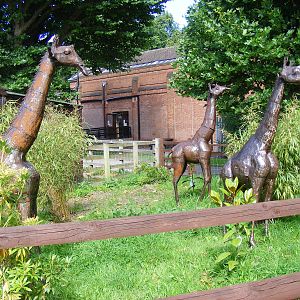 Giraffe statues at Birmingham Nature Centre, 30 August 2010