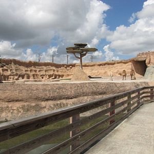 Gladys Porter Zoo 2010 - Front view of the former African Elephant exhibit