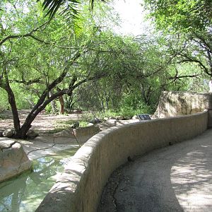 Gladys Porter Zoo 2010 - Front of the large Bontebok exhibit