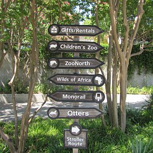 Dallas Zoo 2010 - Signpost example