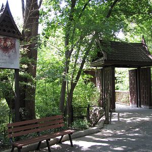 Dallas Zoo 2010 - ExxonMobil Endangered Tiger Habitat entrance in Zoo North