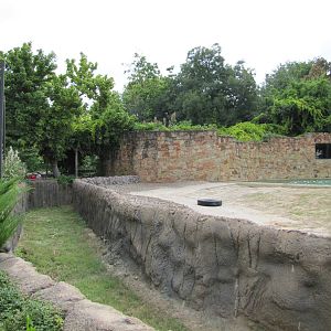 Fort Worth Zoo 2010 - Left side of the Asiatic Elephant exhibit in Asian Fa