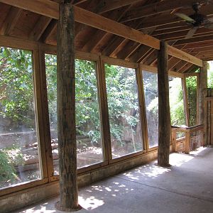 Houston Zoo 2010 - Viewing side at the Grizzly Bear exhibit