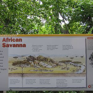 Cameron Park Zoo 2010 - African Savanna signage