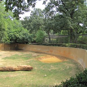 Caldwell Zoo 2010 - Right part of the second Black Rhinoceros exhibit