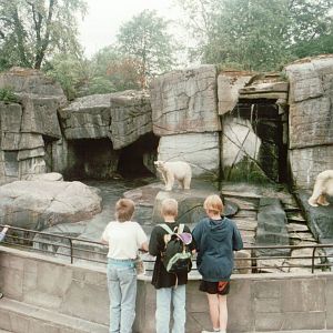 Copenhagen Zoo 1995 - Front of the old Polar Bear exhibit