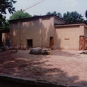 Frankfurt Zoo 1999 - Southern Black Rhinoceros exhibit