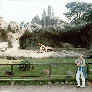 Hagenbeck 1995 - Front of the African Lion exhibit