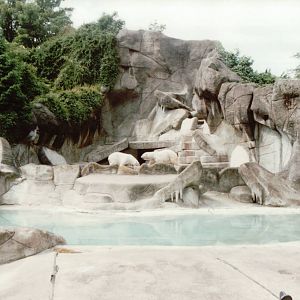 Hagenbeck 1995 - Polar Bear exhibit in the old Eismeer Panorama