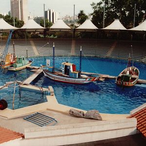 Lisbon Zoo 1997 - Dolphin Stadium taken in the back