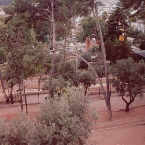 Lisbon Zoo 1997 - View over some exhibits from the skyrail